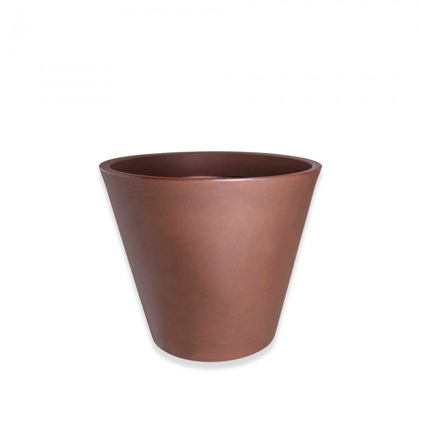 Vaso Plstico Margarida Redondo Bronze N.30 31X27cm