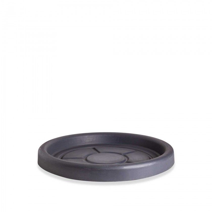 Prato Plstico Standard Redondo Preto N.52 52X4.5cm
