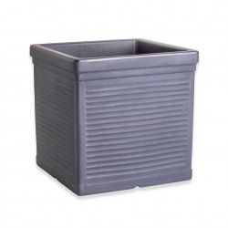 Vaso Plstico Millerigue Quadrado Preto N.40 40X40X40cm