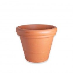 Vaso Plstico Duplo Bordo Redondo Terracota N.50 50X43cm