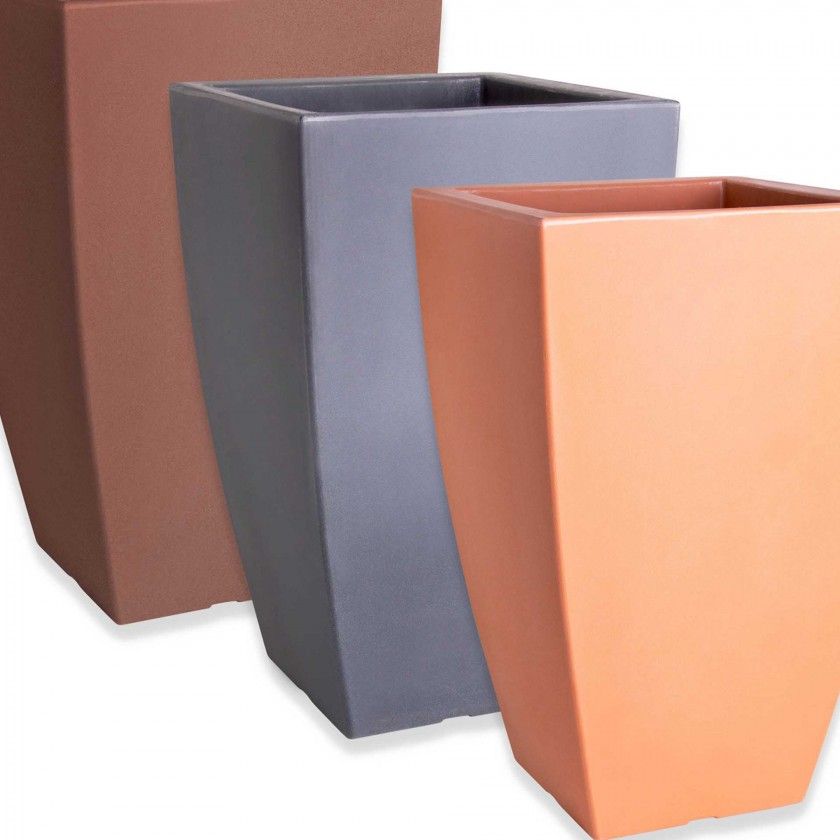 Vaso Plstico Orquidea Redondo Preto N.65 40X40X65cm