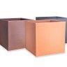Vaso Plástico Cubo Bronze N.50 50X50X50cm Vaso Plástico Cubo Bronze N.50 50X50X50cm