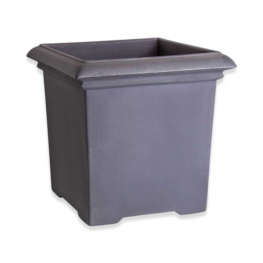 Vaso Plástico Quadrado Liso Preto N.50 50X50X50cm Vaso Plástico Quadrado Liso Preto N.50 50X50X50cm