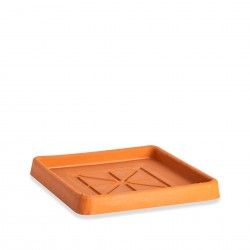 Prato Plstico Standard Quadrado Terracota N.50 50X50X5cm