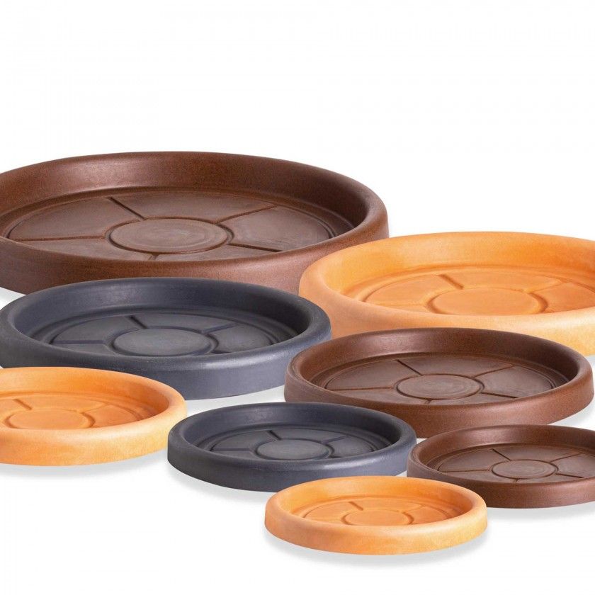 Prato Pl�stico Standard Redondo Terracota N.46 46X3.5cm