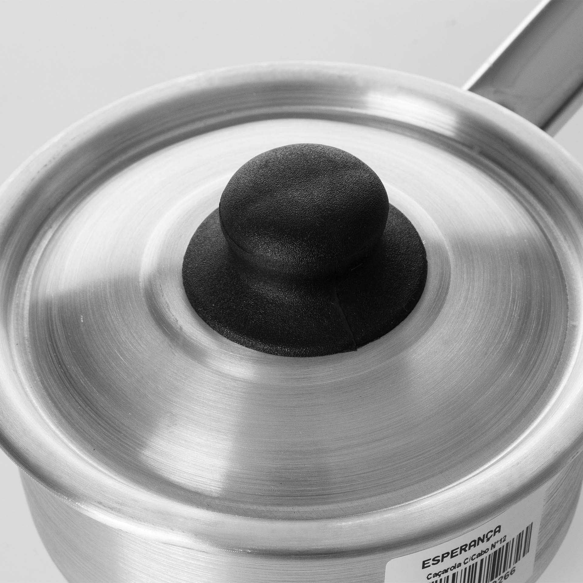 Caçarola Alumínio com Cabo com Tampa 600ml N.12