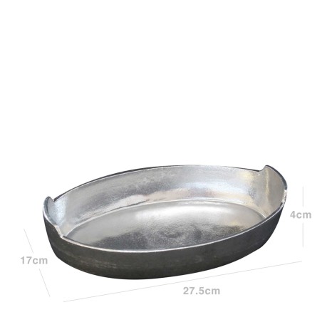 Tabuleiro Alum�nio Fundido Oval 24.5X14.5X4cm - Image product