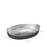 Tabuleiro Alumínio Fundido Oval 24.5X14.5X4cm Tabuleiro Alumínio Fundido Oval 24.5X14.5X4cm