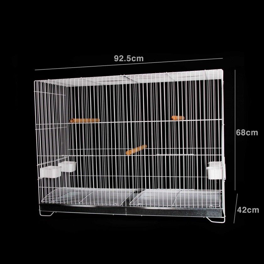 Gaiola Dupla I Plastificada Retangular 92.5X42X68CM Gaiola Dupla I Plastificada Retangular 92.5X42X68CM