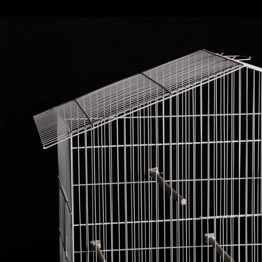 Gaiola Rola Melro Plastificada Malha Canrio 64.5X31.5X56CM