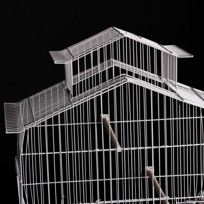 Gaiola Catedral com Cpula Plastificada 44X24X49.5CM