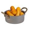 Caçarola Servir Inox Antique Redondo 350ml 11.5X5cm Caçarola Servir Inox Antique Redondo 350ml 11.5X5cm