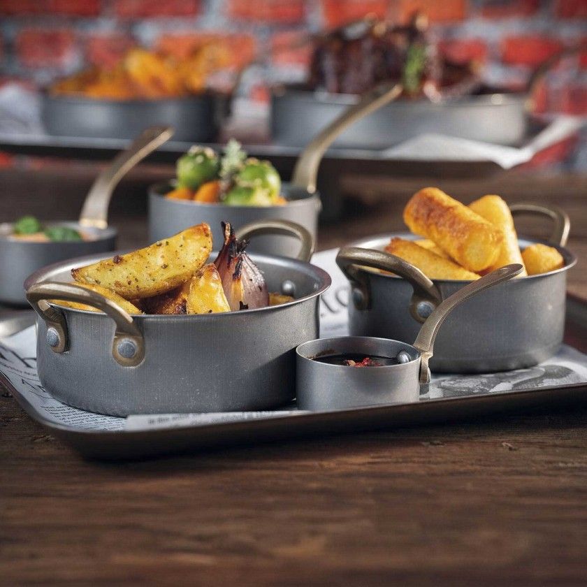 Caarola Servir Inox Antique Redondo 50ml 5.5X2.5cm