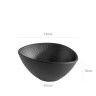 Taça Melamina Aps Nero 500ml 19X16.5X9cm Taça Melamina Aps Nero 500ml 19X16.5X9cm