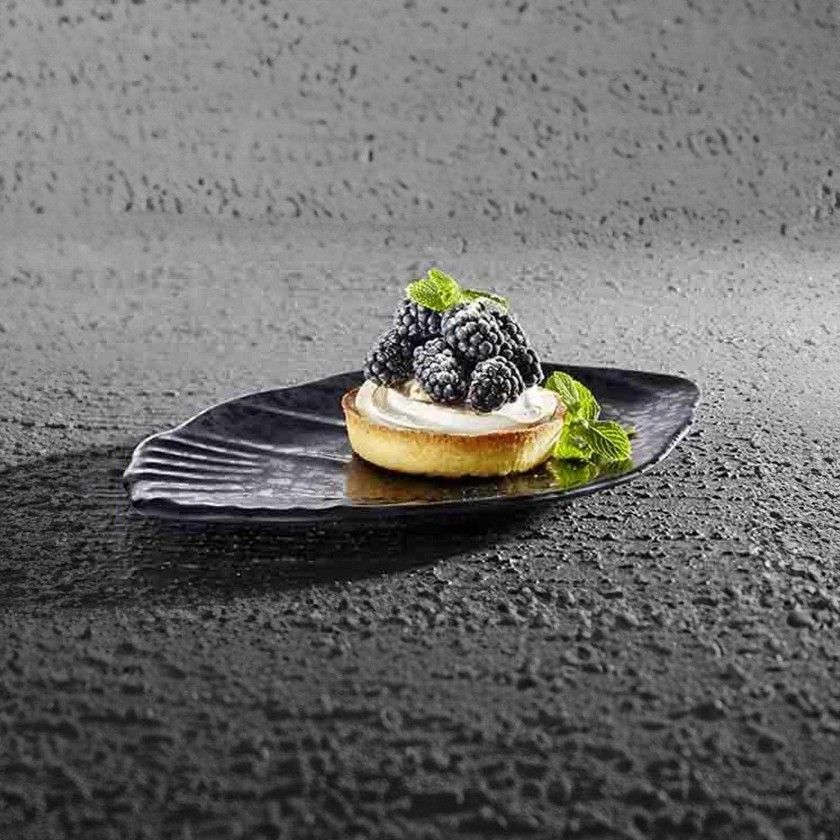 Bandeja Melamina Aps Glamour Preto 25X15.5X1.5cm