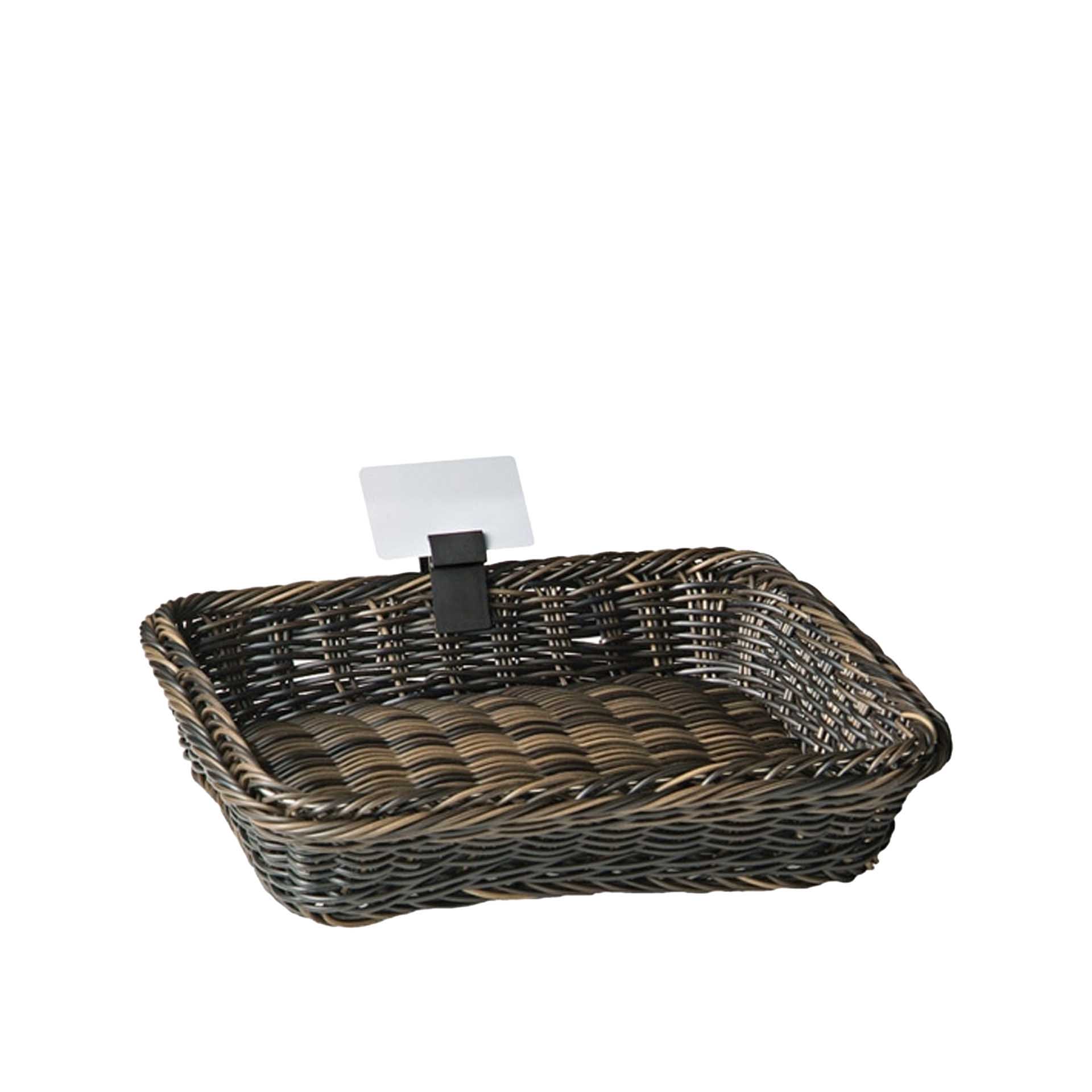 Suporte para Etiquetas Preto 6X2.5cm Pack 10