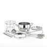 Conjunto Fondue Inox 2200ml 22X23cm Conjunto Fondue Inox 2200ml 22X23cm