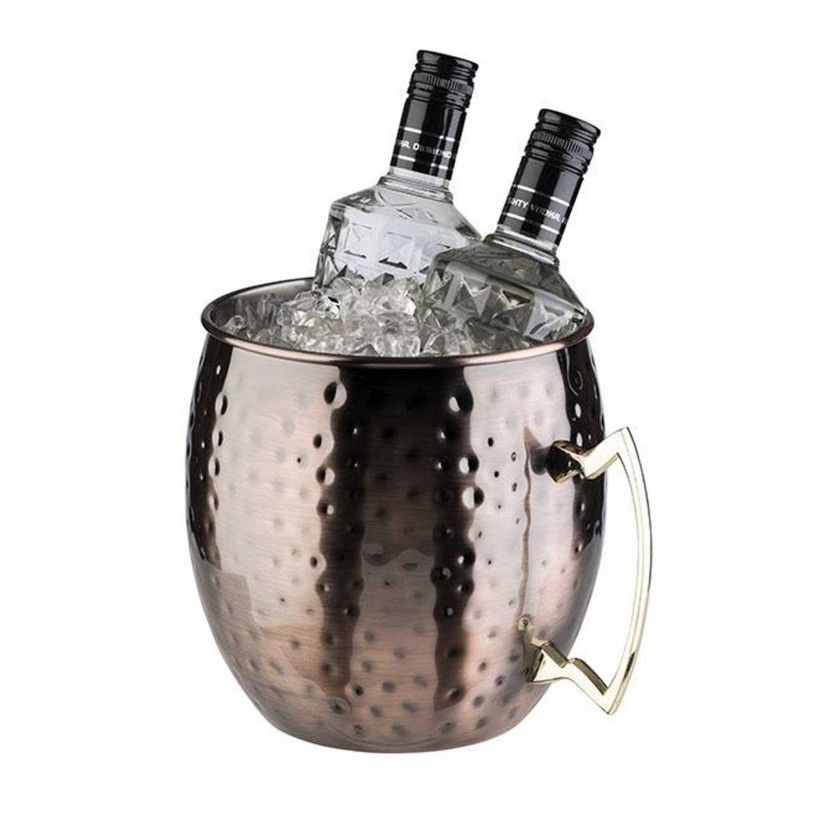 Balde Gelo Garrafas Inox Cobre 5L 20X21cm