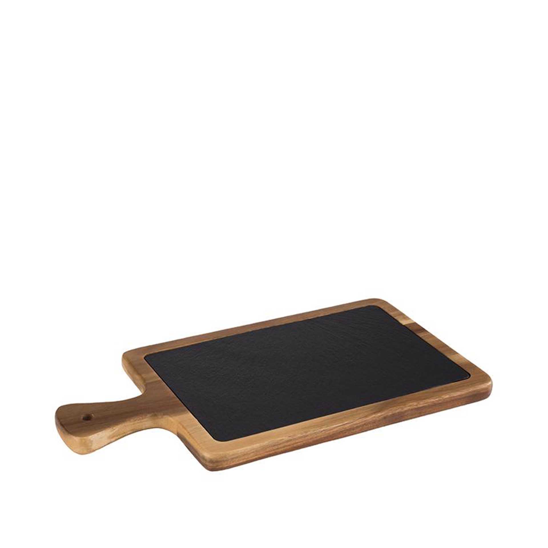 Tábua Servir Madeira / Ardósia 35X25cm