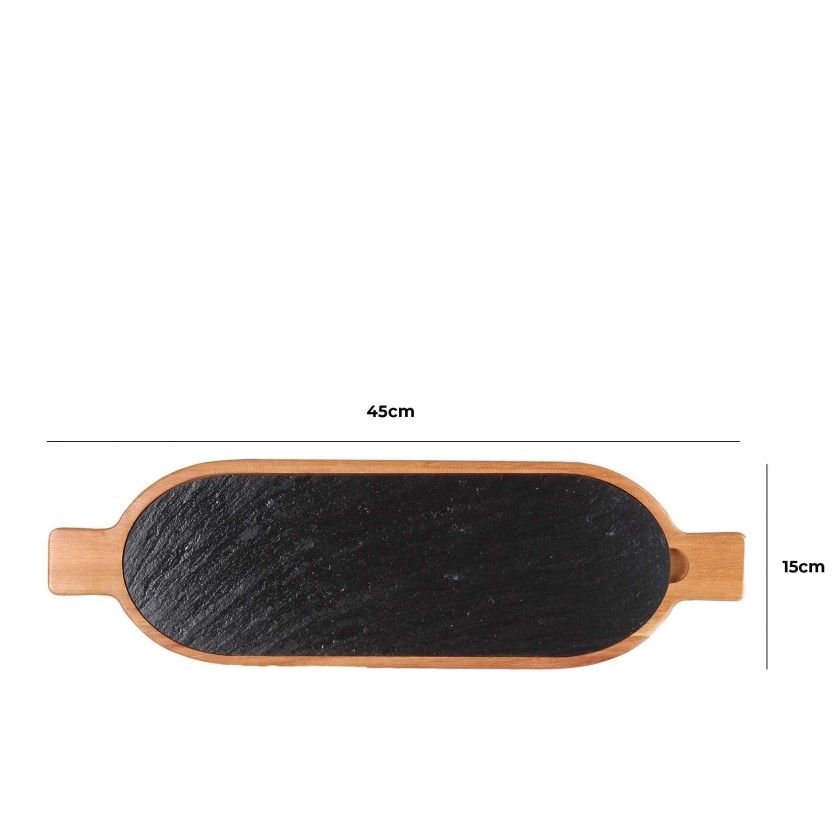 T�bua Servir Madeira / Ard�sia 40X15cm