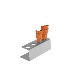 Suporte Inox com 4 Buracos 9cm