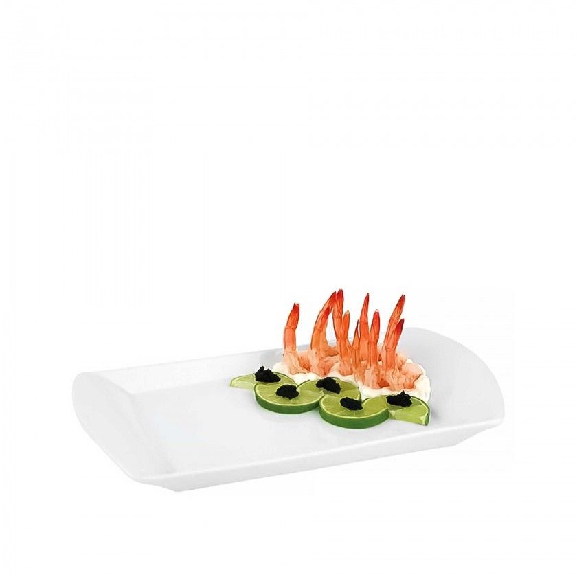 Bandeja Porcelana Aps Gn1/1 Branca 53X32X2cm Bandeja Porcelana Aps Gn1/1 Branca 53X32X2cm