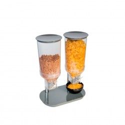 Dispensador Cereais Duo Cinzento 9000ml 24X37.5cm