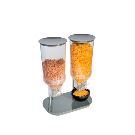 Dispensador Cereais Duo Cinzento 9000ml 24X37.5cm - Image product