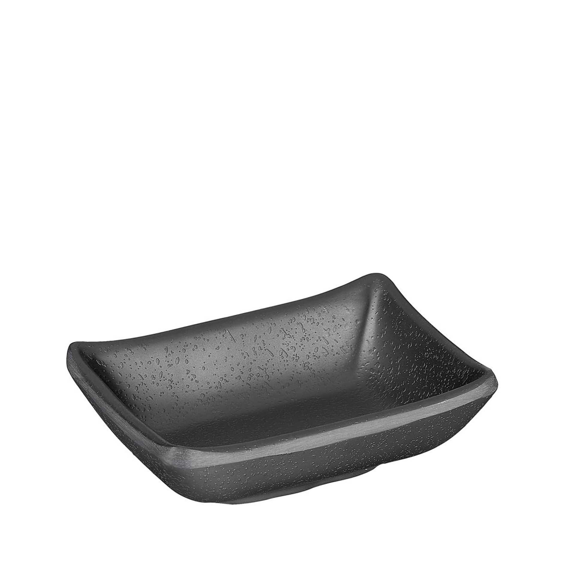Taça Melamina Zen Retangular Preta 9X7X2.5cm