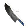 Faca Talho Cabo Acrlico Sico Efeito Mrmore Azul 34cm
