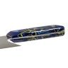 Faca Chefe Cabo Acrlico Sico Efeito Mrmore Azul 20cm