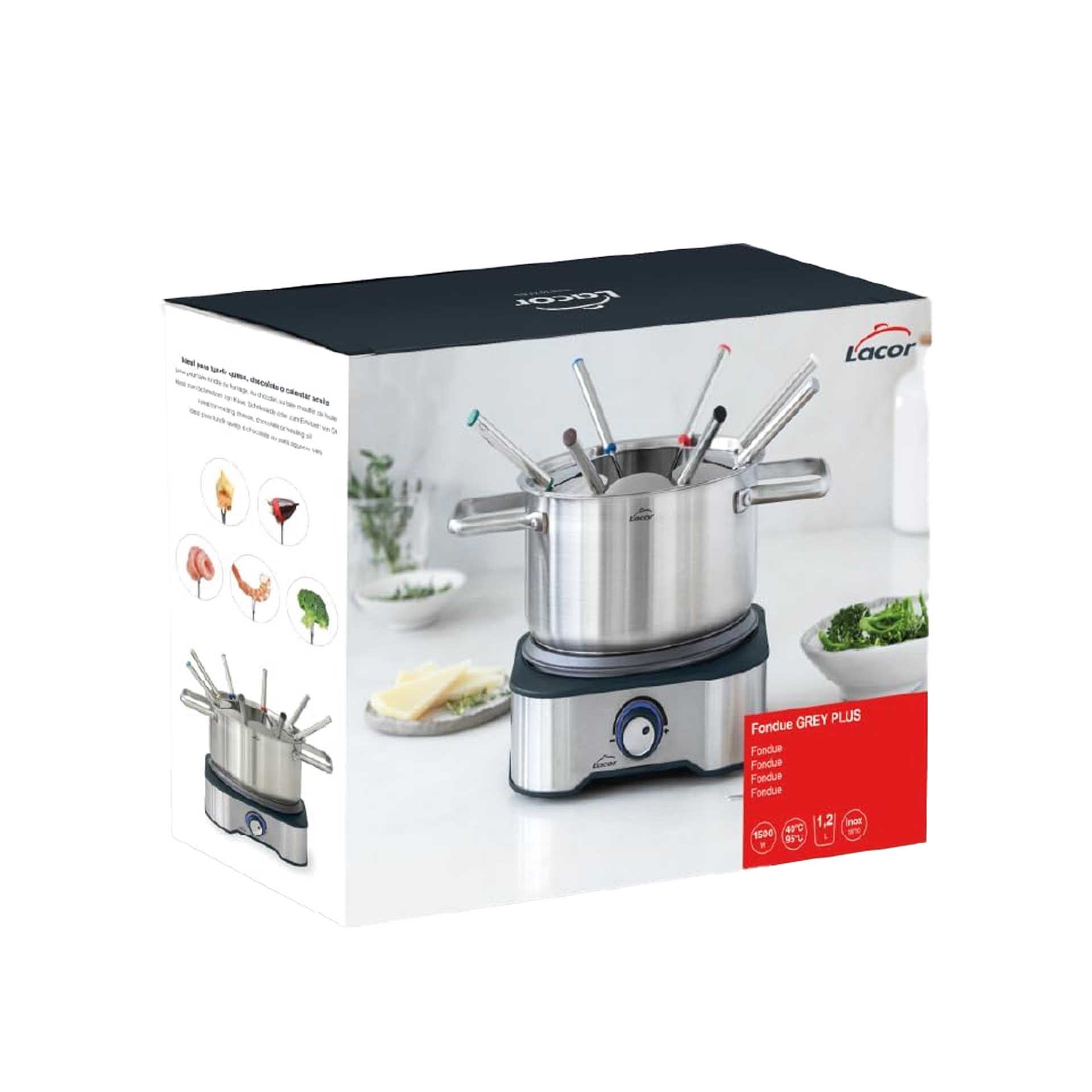 Fondue Plus Lacor 1500w 1200ml 29.5X21.5X24.5cm
