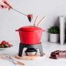 Fondue Rosso Lacor 1200ml 16.5cm Fondue Rosso Lacor 1200ml 16.5cm