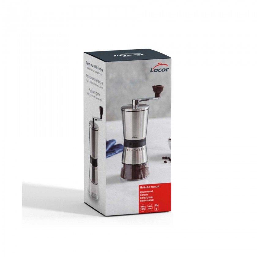 Moinho Manual Inox Redondo 45gr 21cm Moinho Manual Inox Redondo 45gr 21cm