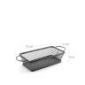 Cesto Servir com Asas Retangular 21X11X6cm Cesto Servir com Asas Retangular 21X11X6cm