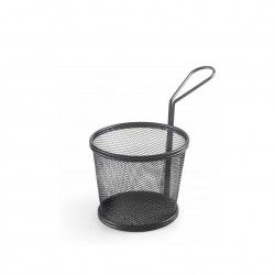 Cesto Servir Cnico Preto 12X10cm