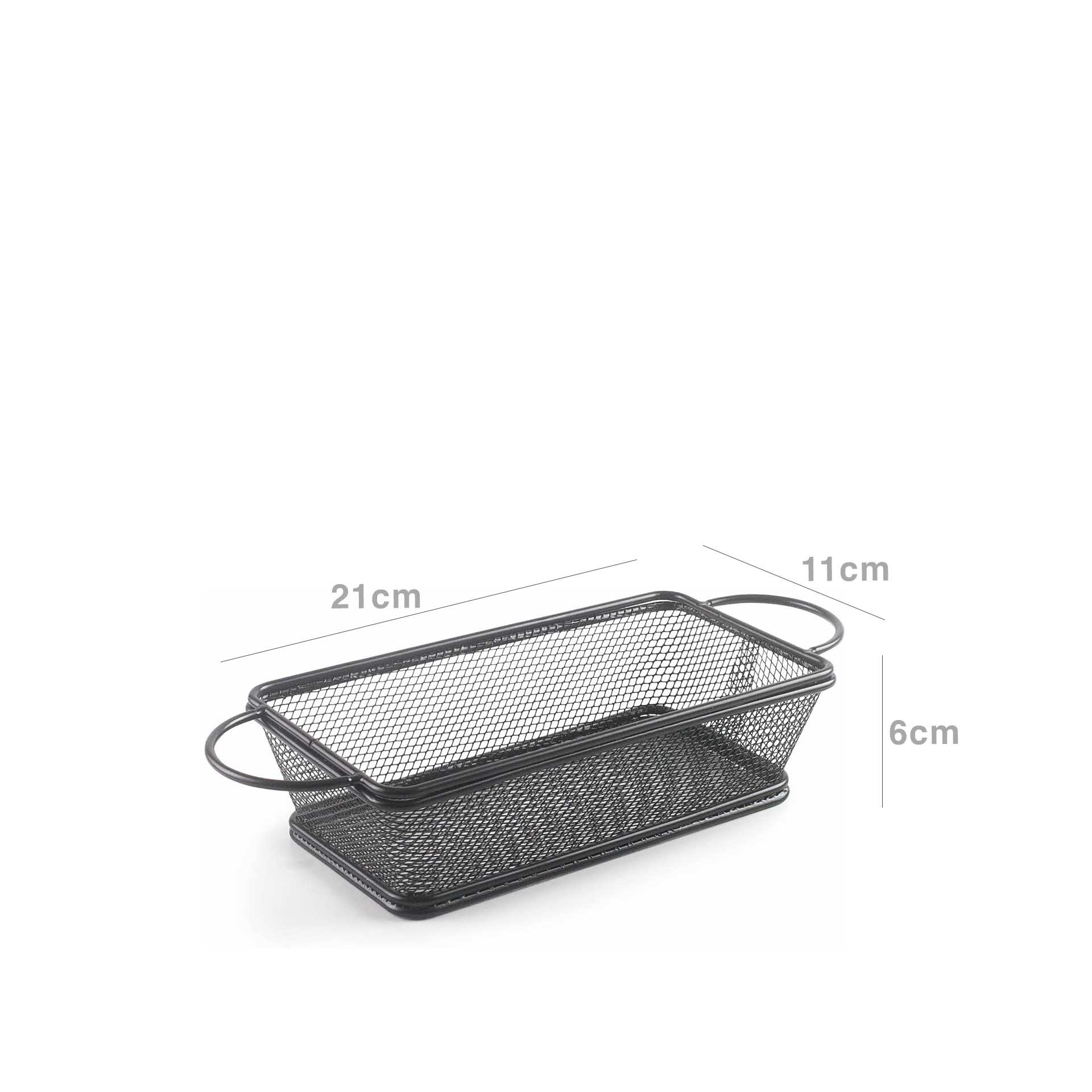 Cesto Servir com Asas Retangular 21X11X6cm