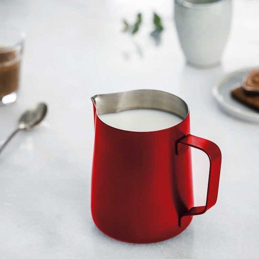 Leiteira Inox Vermelho 350ml