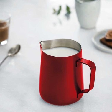Leiteira Inox Vermelho 350ml