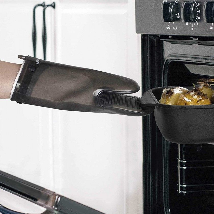 Luva Forno Silicone Orka-Tex Preto 29cm Luva Forno Silicone Orka-Tex Preto 29cm