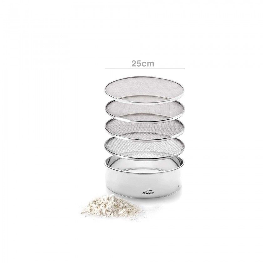 Peneira Inox 4 Redes Lacor Peneira Inox 4 Redes Lacor