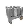 Carro Porta Pratos Polipropileno 190kg 96X71cm Carro Porta Pratos Polipropileno 190kg 96X71cm
