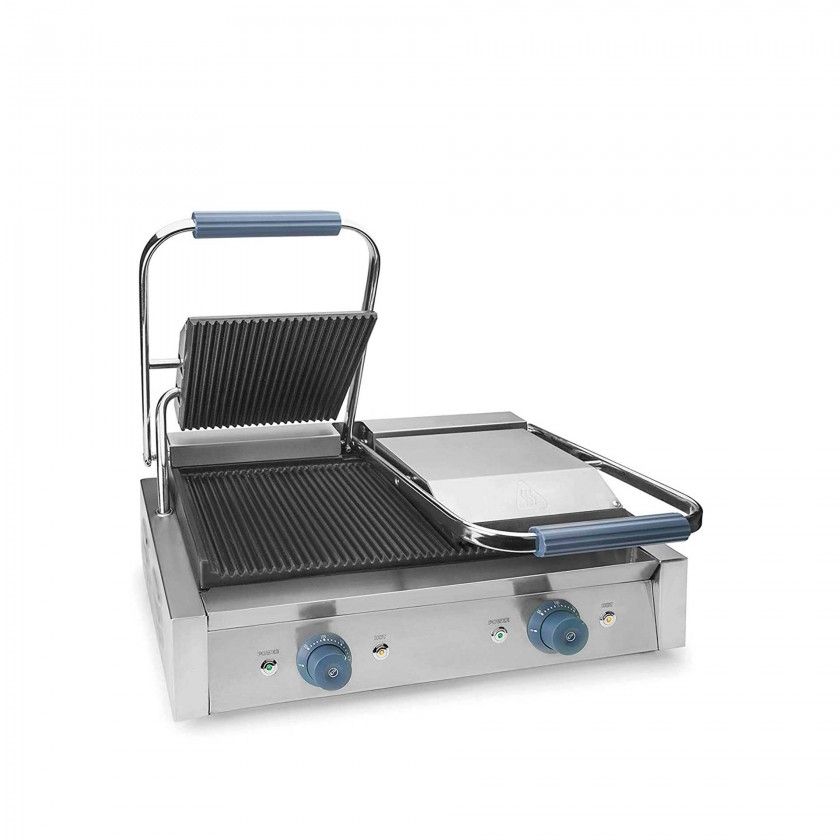 Grelhador Placa Grill Profissional Dupla 4400W 57X31X20cm Grelhador Placa Grill Profissional Dupla 4400W 57X31X20cm