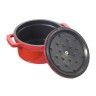 Caçarola Alumínio Fundido Oval Vermelho 26X20X9cm Caçarola Alumínio Fundido Oval Vermelho 26X20X9cm