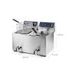 Fritadeira Elétrica Profissional Dupla 2X3250W 2X8L Fritadeira Elétrica Profissional Dupla 2X3250W 2X8L
