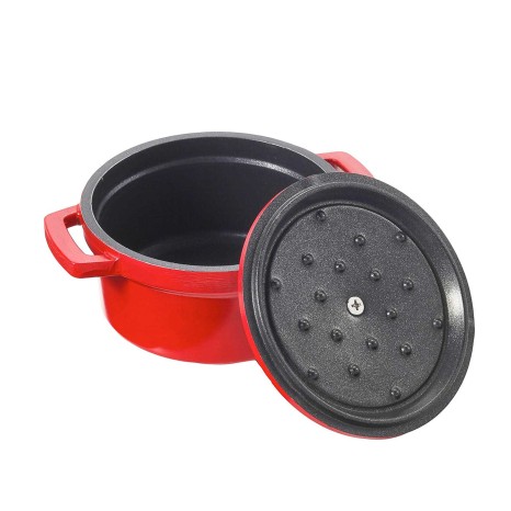 Ca�arola Alum�nio Fundido Mini Vermelha 900ml 14X7.5cm - Image product