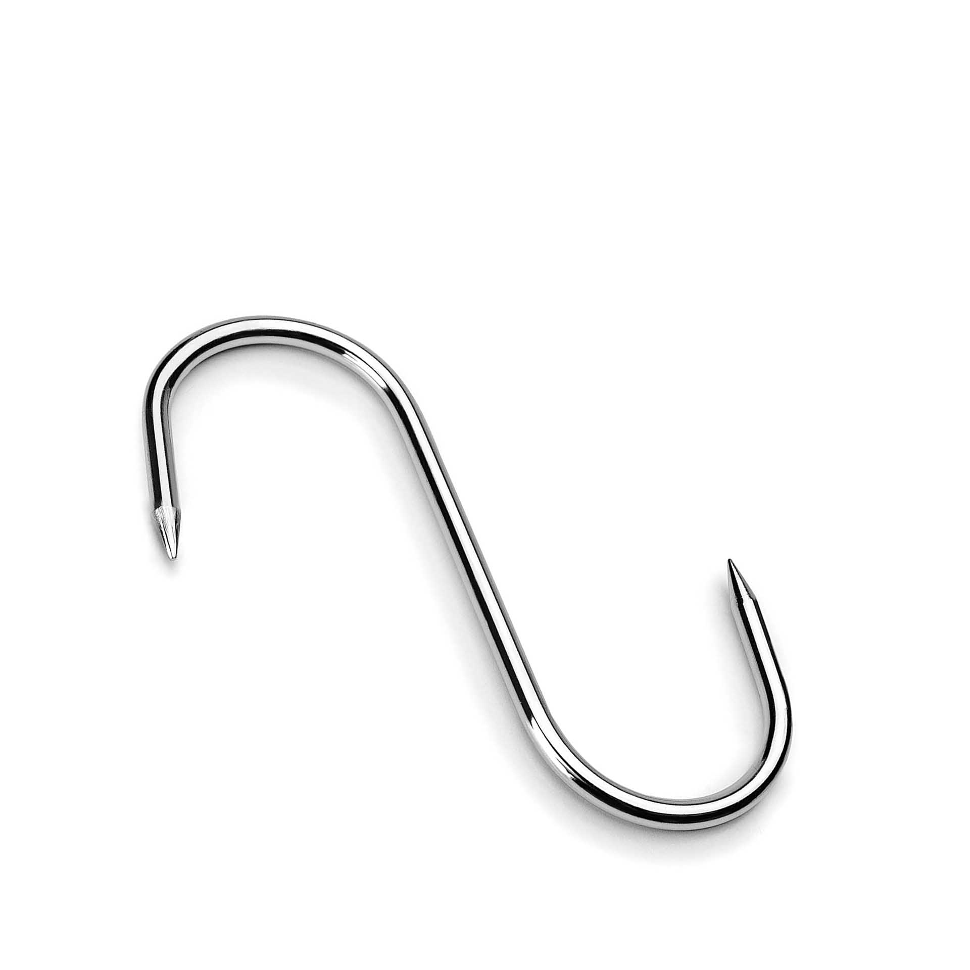 Gancho Inox 2 Pontas 12cm Pack 6