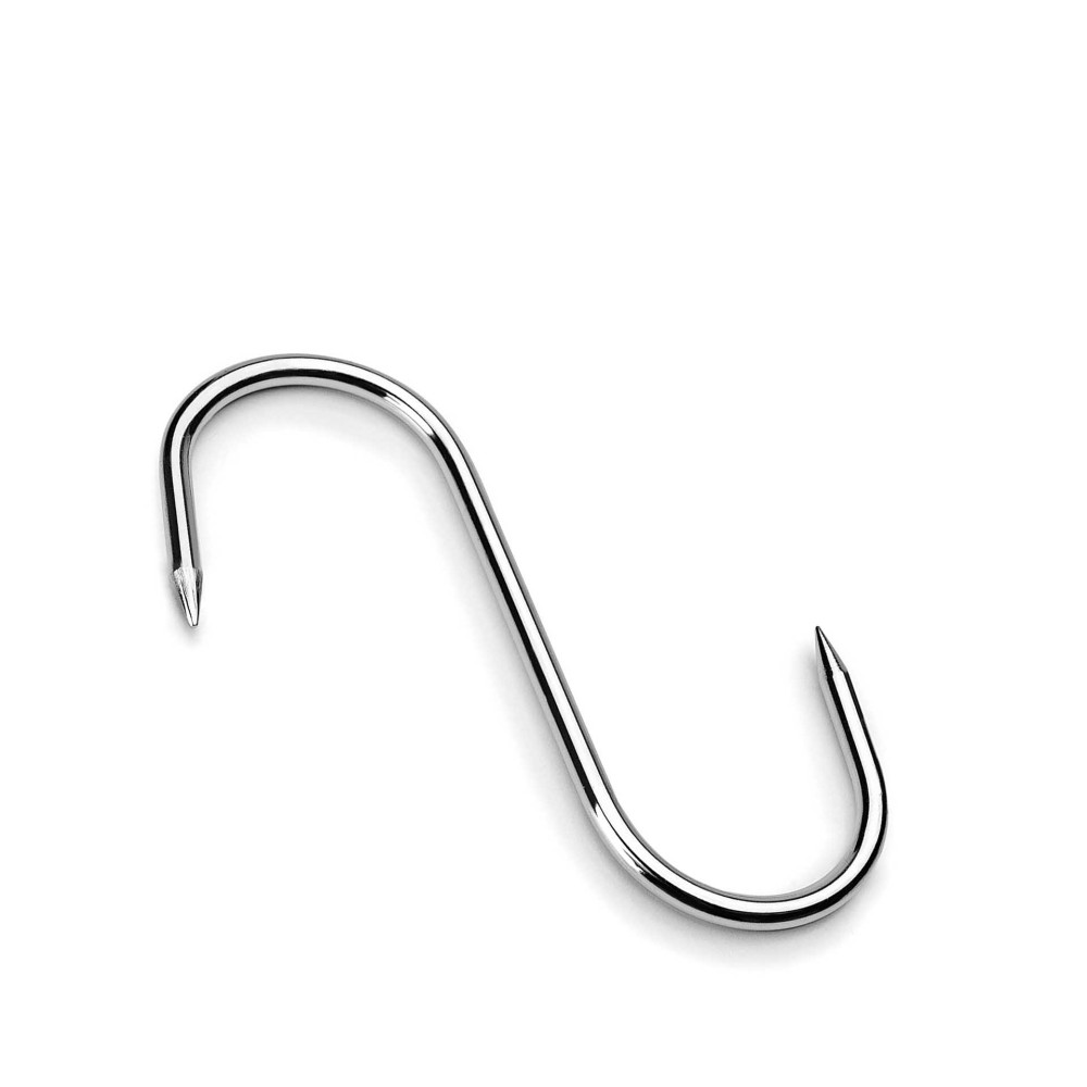 Gancho Inox 2 Pontas 12cm Pack 6