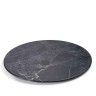 Prato Melamina Stone Redondo Preto 55cm Prato Melamina Stone Redondo Preto 55cm
