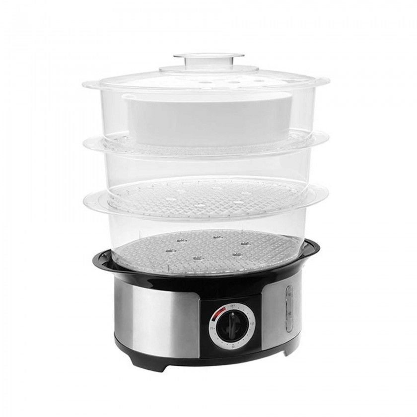 Cozedor Vapor El�trico Lacor 1000W 41X35X26.5cm
